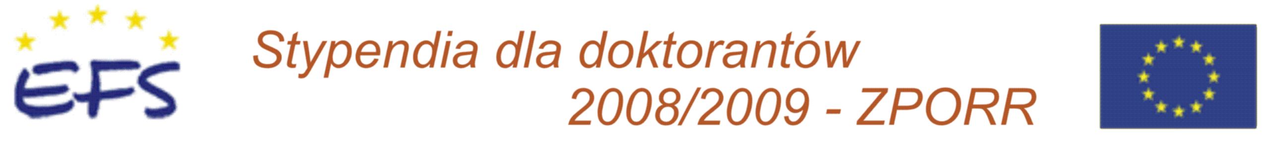 Stypendia dla doktorantów 2008/2009 ZPORR