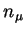 $ n_{\mu}$