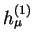 $ h_{\mu}^{(1)}$