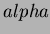 $ alpha$